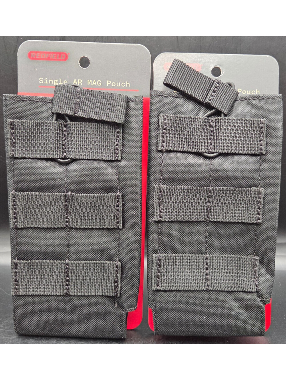 Redfield Single Magazine Pouch MOLLE Tactical Black – Lot of 2 – New